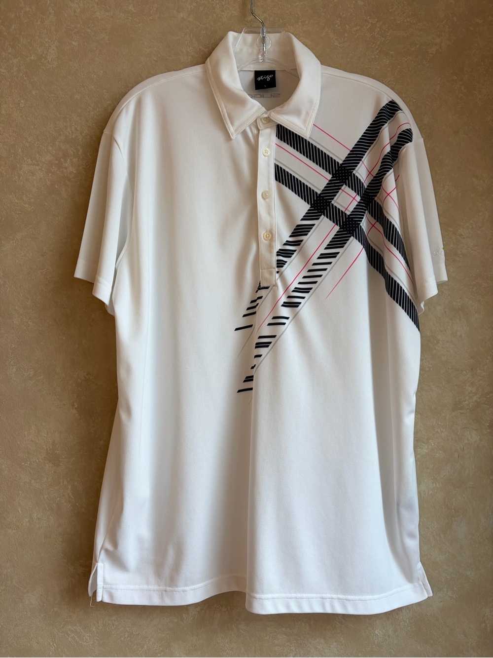 Sligo White Golf Polo for Men Size Large